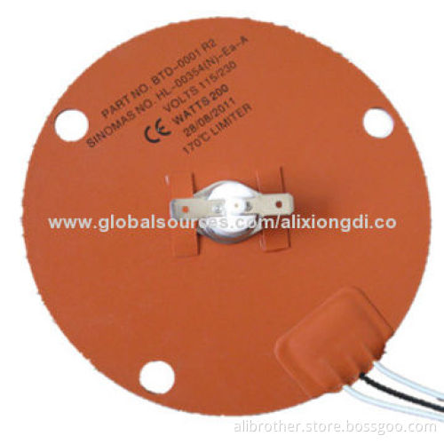 Silicone Heating Pad, 12V, 200 x 200mm, 150W